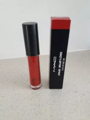 MAC Brilliant A Levres Lipglass - Colour 328 Ruby Woo 3.1 Ml- Brand New In Box • £5