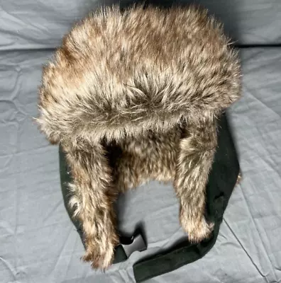 Red Head Brand Co. Green Plaid Insulted Aviator Trapper Hat Faux Fur Buckle • $13.99