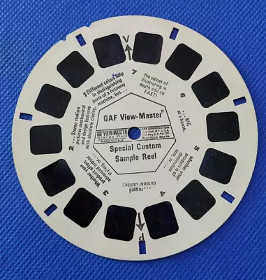 Scarce Gaf View-master Special Custom Sample Reel Demo Demonstration Preview • $59.99