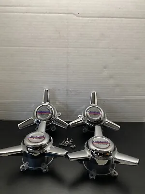 (4) Old Style Ar Spinners Center Caps 5 Lug American Racing Wheels 2 1/8 Ar • $85.99