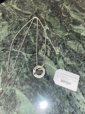 Vass Ludacer Sterling Silver Circle Pendant Chain Necklace • $150