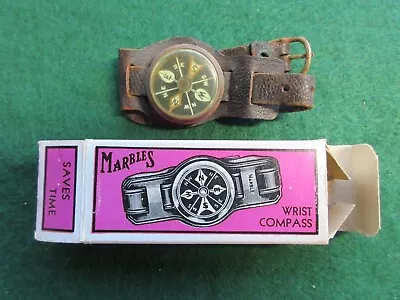 Vintage Marbles Arms & Mfg. Wrist Compass USA Made With Box • $35