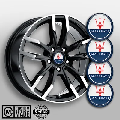 Set Of 4 Maserati Decals For Center Wheel Caps Hood Fender Laptop Ice Chest Etc. • $21.70