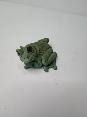 Vintage Stone Critter Littles Tree Frog Realistic Frog Figurine • $10.99