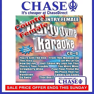 Country Female Hits - Party Tyme Karaoke Cd Cdg Cd+g Disc Backing Tracks Songs • £4.91