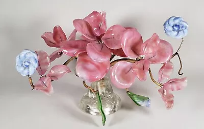 Vintage Venetian Murano Glass Flower Centerpiece Arrangement Decoration MCM • $79.99