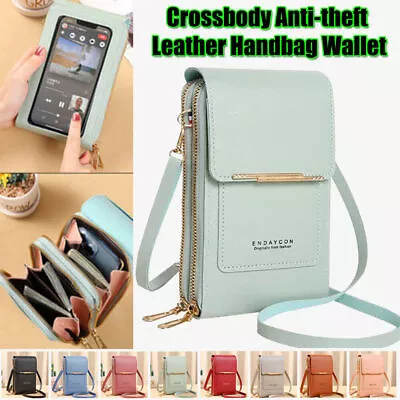 $22.99 • Buy Anti-theft Leather Bag Small Crossbody Handbags Shoulder Handbag With Card Slots