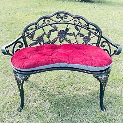 Outdoor Bench Park Garden BenchAll Chair Anti Rust Cast Aluminum Patio Yard ... • $163.47