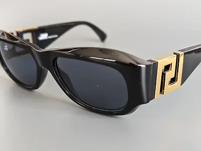 Gianni Versace Mod T75 Col 852 Gold Black Vintage Sunglasses • $120