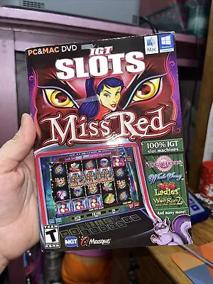 IGT SLOTS Miss Red PC Game Masque • $11.99