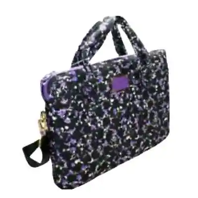 MARC By MARC JACOBS Printed Floral Purple Black Lap Top Case Crossbody • $44