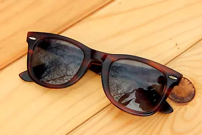 Vintage Tortoise Ray-Ban 5024 WAYFARER B&L Men's FRAME Sunglasses Made In U.S.A. • $89.99