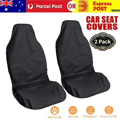 Universal Auto Car Seat Covers Anti Slip Throw Over Seat Cover Protector Black • $24.99