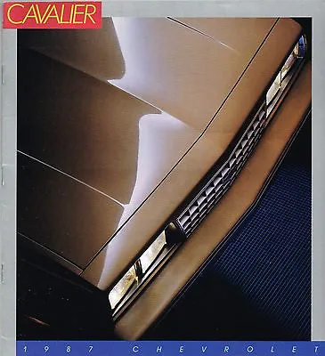 1987 Chevy CAVALIER Brochure/Catalog W/Color Chart: Z-24RSCSCONVERTIBLEWAGON • $12.99