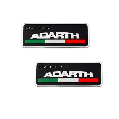 2Pcs Italian Flag Abarth Emblem Scorpion Fender Door Side Rear Trunk Badge • $15.19