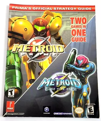 Metroid Prime / Metroid Fusion 2 In One Strategy Game Guide Prima • $59.95