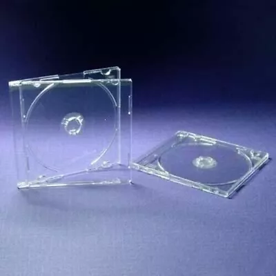 10 X Single Mini Disc 5.2 Mm Clear Jewel Cases For Small Disc • £6.50