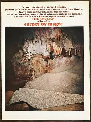 1963 Carpet By Magee Print Ad The Naturals Collection Clever Cave Image • $9.85