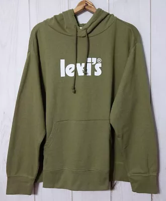 Levi's French Terry Pullover Hoodie Women's 2X Lightweight Martini Olive NEW • $18.69