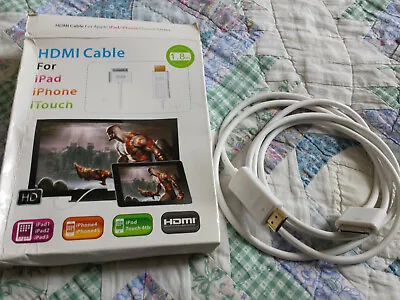 HDMI Cable For IPad IPhone ITouch Length 1m80 • £12