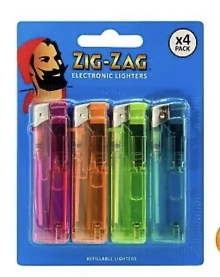 £2.99 • Buy 4 Pack Of Electronic Refillable Lighters 