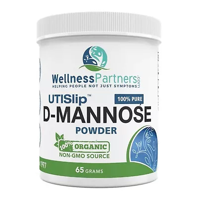 D-Mannose 100% Pure Organic UTI Slip D-Mannose 65gm Jar From Wellness Partners • $23.99