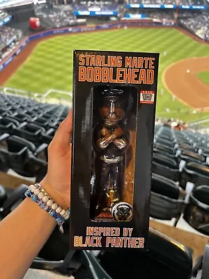 New York Mets Starling Marte MLB Black Panther Bobblehead 2023 SGA • $25