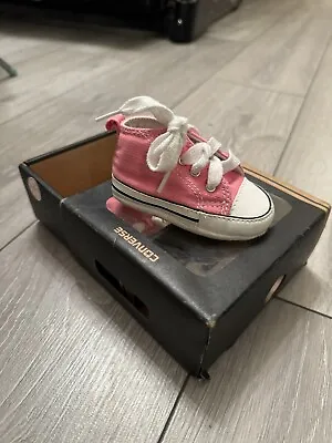 Baby Converse All Stars - Pink Size UK 2 Brand New In Box • £20