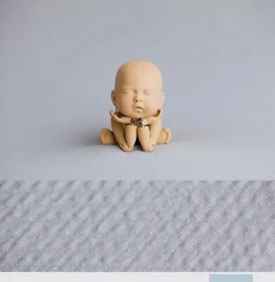 £18 • Buy Sally Slack Newborn Posing Fabric Steel Blue - Photography Props BNWT