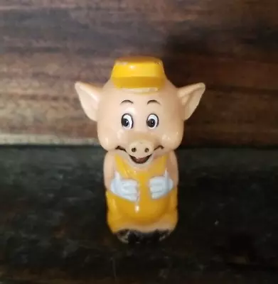 Cake Topper Walt Disney Yellow Pig From Three Little Pigs Pencil Vintage • $7.88