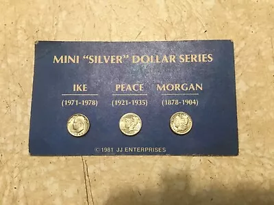 Mini  Silver  Dollar Series Coins On 1981 1st National Silver Dollar Convention • $39.99