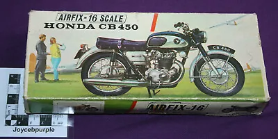 £60 • Buy Airfix Honda CB 450 Motorcycle 1:16 Scale Model Motorbike Kit 2635. Red Stripe.