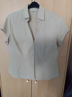 M&S Blouse Beige Size 18 • £3