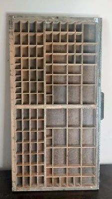 £1.20 • Buy Original Vintage Wooden Printers Tray Drawer Letterpress Typecase Type Case 2