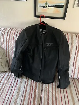 Leather Triumph Motorcycle Jacket • $250