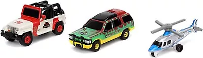 Toys Jurassic Park Nano Hollywood Ride 1:65 Scale Diecast Vehicles 3 Pack • $21.90