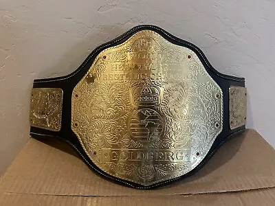 GOLDBERG Signed Inscribed Big Gold WCW WWE Championship Belt PSA/DNA • $385.45