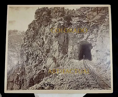 DENVER & RIO GRANDE RAILROAD East End Toltec Tunnel 857 WH Jackson COLORADO 1885 • $775