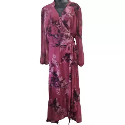 CITY CHIC  Wrap Maxi Dress In  Floral Plus Size XL-22 • $35