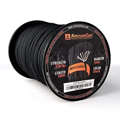 620 LB SurvivorCord - The Original Patented Type III Military 550 Parachute Cord • $39.09