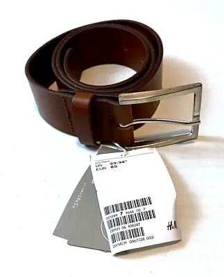 H&M Genuine Leather Belt Dark Orange Size 33-34  • $13.56