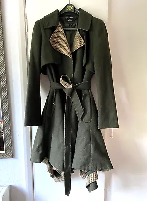 £30 • Buy Showstopping Cooper & Stollbrand Green Tweed Riding Coat Hitched Victorian 12 14