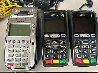 Lot Of 3 Credit Card Machines. Veriphone Vx 520 And 2 Ingenico ICT250 • $25