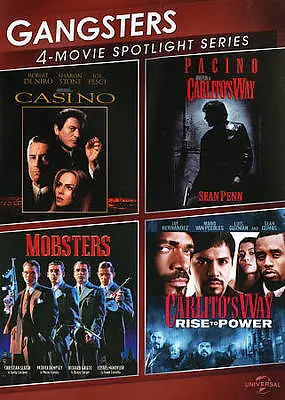 New--casino/ Mobsters/ Carlito's Way 1 &2  (dvd 4 Film Set) • $5.97