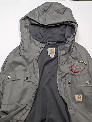 Carhartt RN 14806 Rain Coat - Men’s Size 2XL - Logo - Grey • $32.95