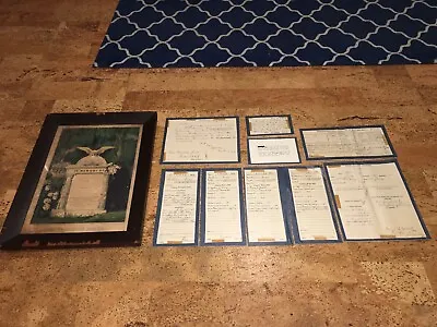 Civil War Soldier Memorial Enlistment Papers William Carr POW Richmond Va Md Lot • $399.99