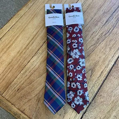 Lot Of 2 Goodfellow & Co. Neck Ties Men's Dress Work Clothing NWT • $12