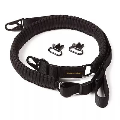 Tactical Paracord Rifle Sling - By Eagle Rock Gear - 2 Point Adjustable  • $25.95