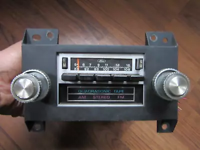 Original Ford Lincoln Quadrasonic AM/FM Stereo Radio - 8 Track Needs Work • $195