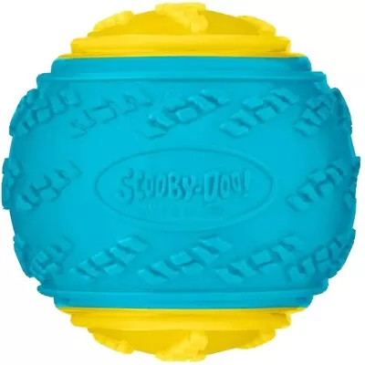 £12 • Buy 1 X Large Max 10cm  Scooby Doo Rubber Ball Tough Squeaky Toy  Treat New Tags  